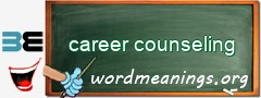 WordMeaning blackboard for career counseling